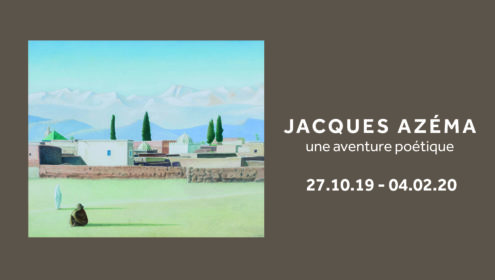 Exposition temporaire au musée Yves saint Laurent, exposition Jaque Azéma avec le titre Une aventure Poétique